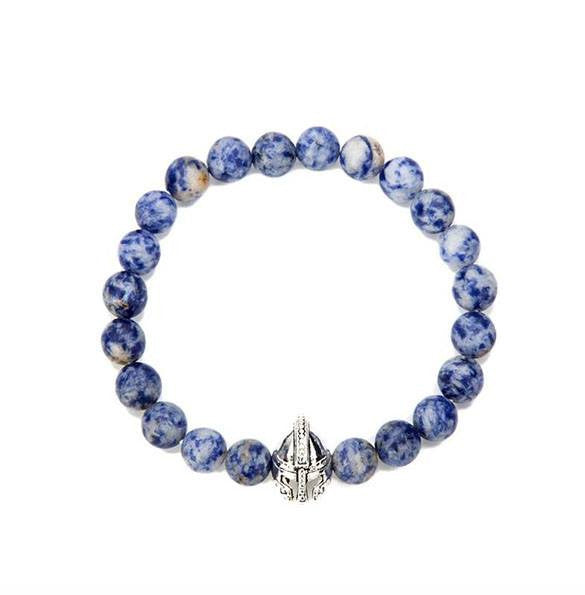 Brotherhood Collection Blue Vein Stone Bracelet
