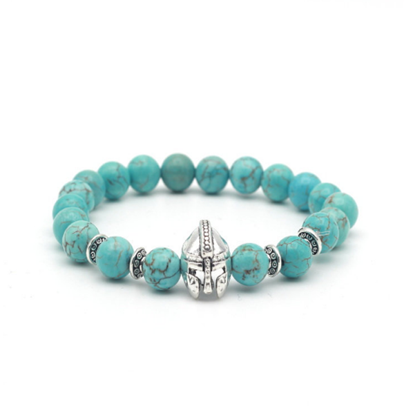 Brotherhood Collection Turquoise Stone Silver Series Bracelet