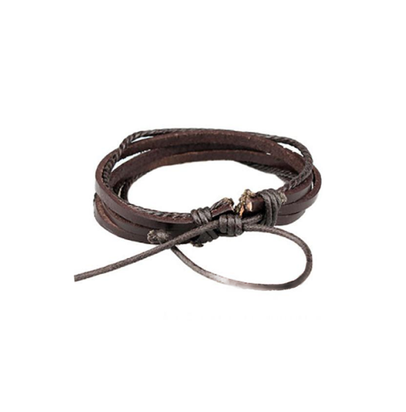 Leather Collection Multi-Wrap Edition Brown Bracelet